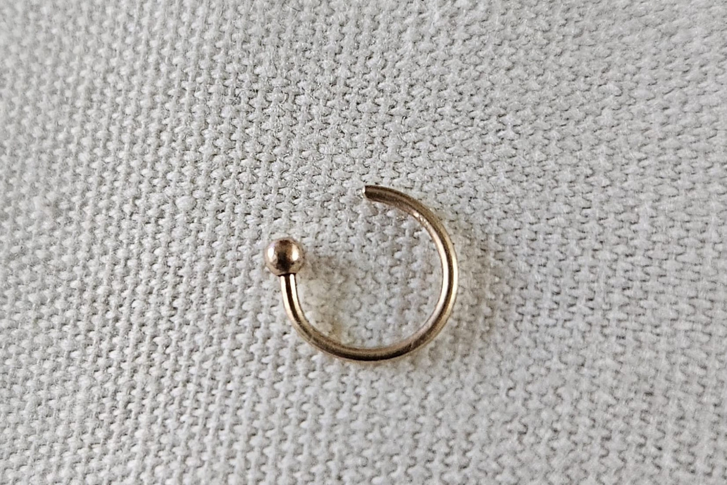 Hoop Huggie Ball Earring