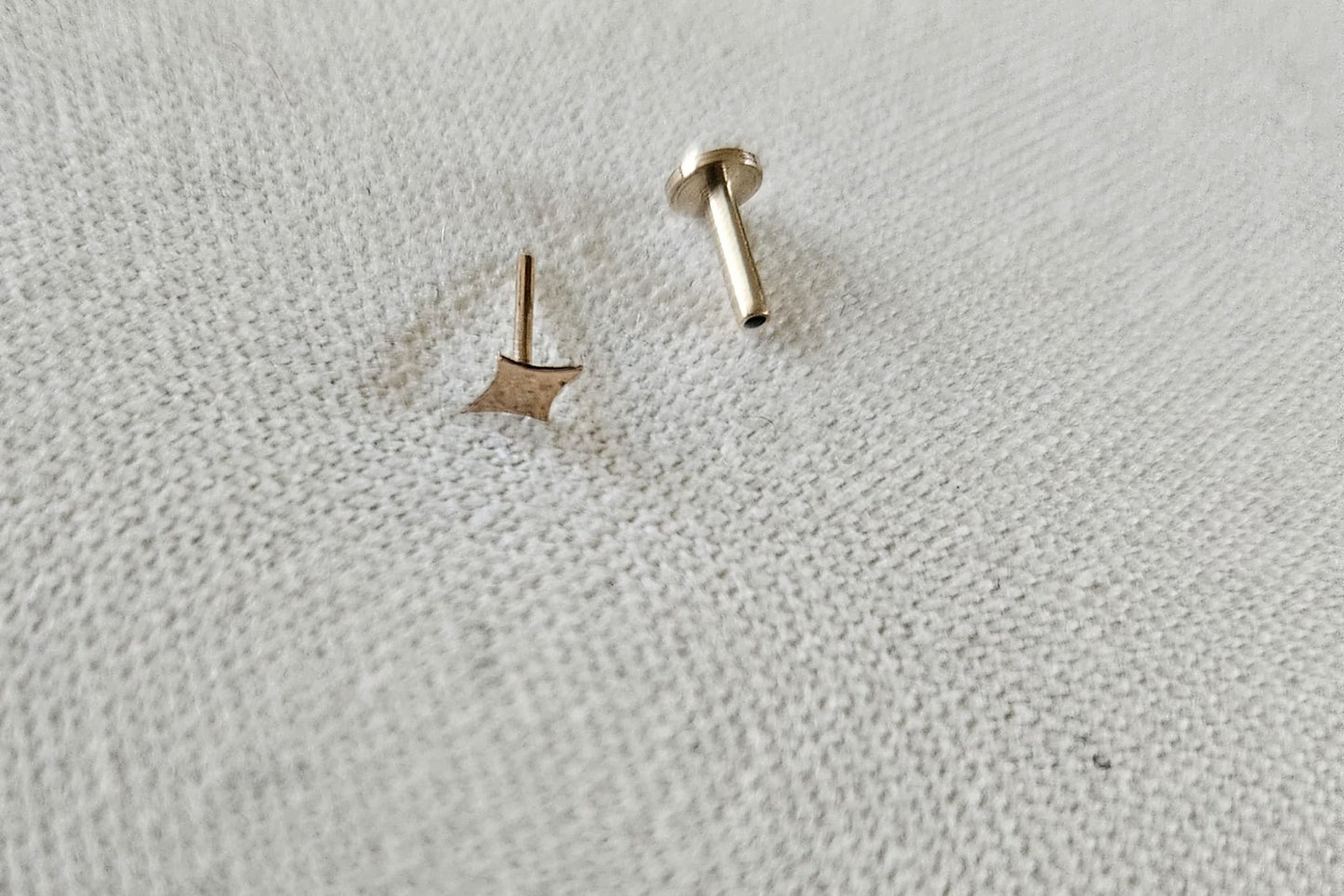 Diamond Shaped Labret Stud Earring
