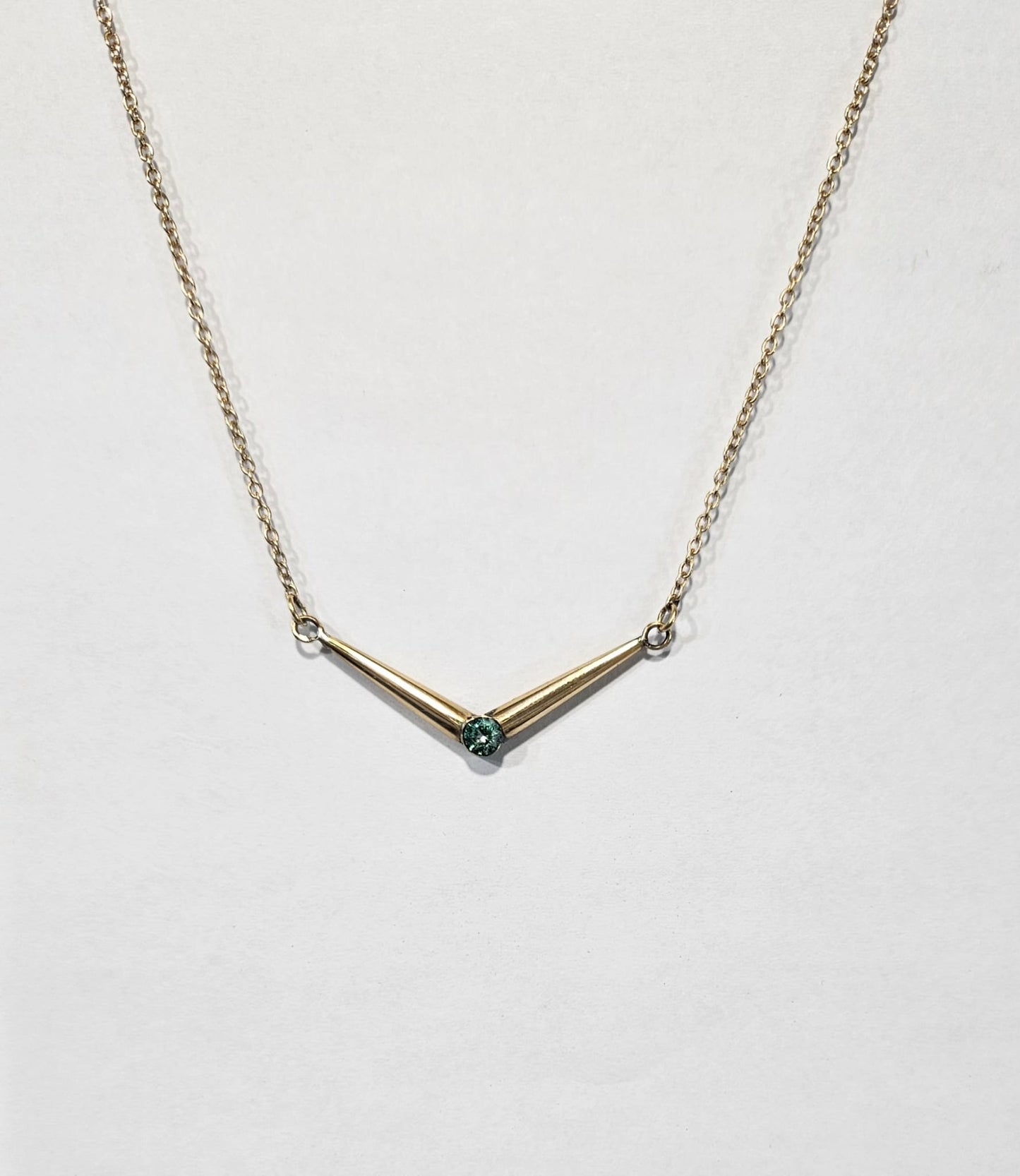 Solid Gold Spike Pendant