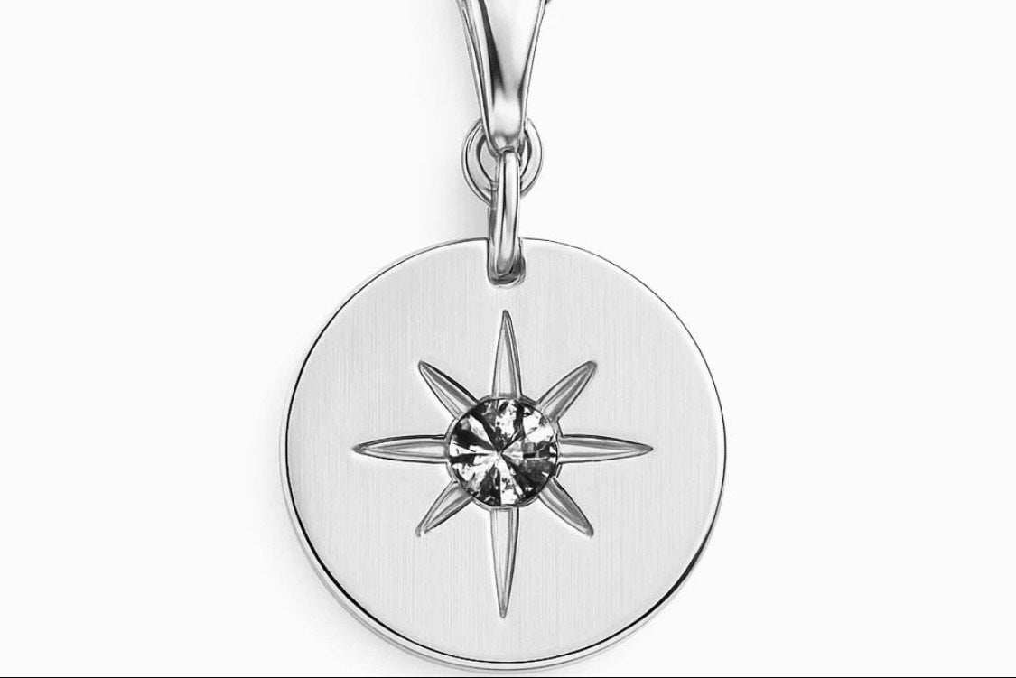 Gold Star Disc Pendant