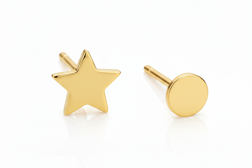 Dainty Star Labret Stud Earrings