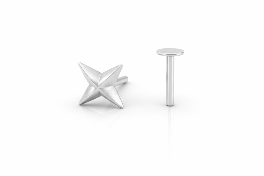 North Star Labret Stud Earring
