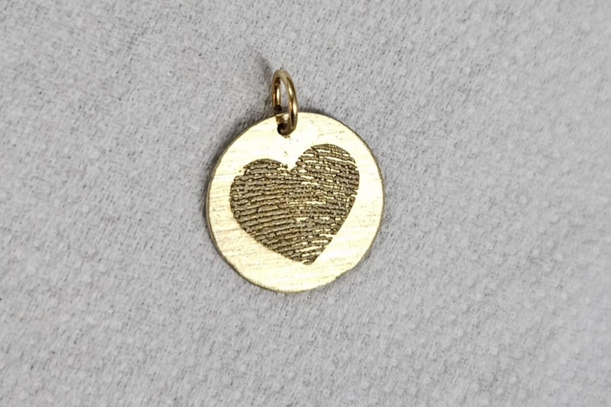Solid Gold Personalised Heart Necklace