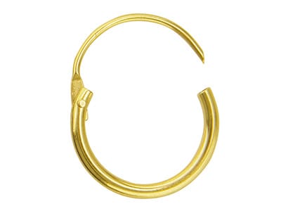 Solid Gold Hoop Earring