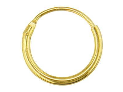 Solid Gold Hoop Earring