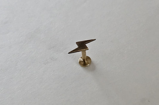 Lightening Bolt Labret Stud Earrings