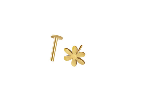 Flower Labret Stud Earring