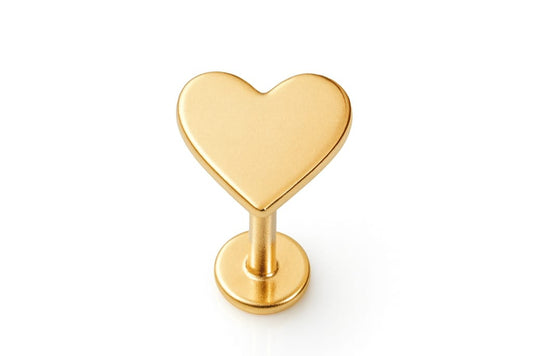 Heart Labret Stud Earrings