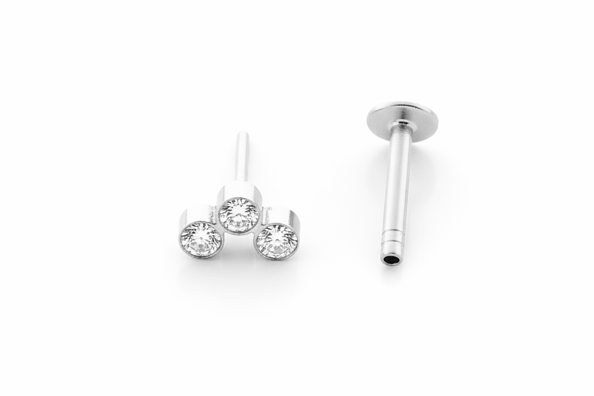 Trio Spaced Stud Earring
