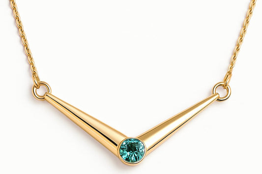 Solid Gold Spike Pendant