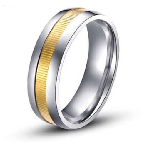 Platinum Ring with Gold Band