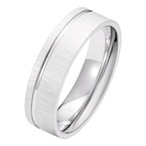 Platinum Groove Ring