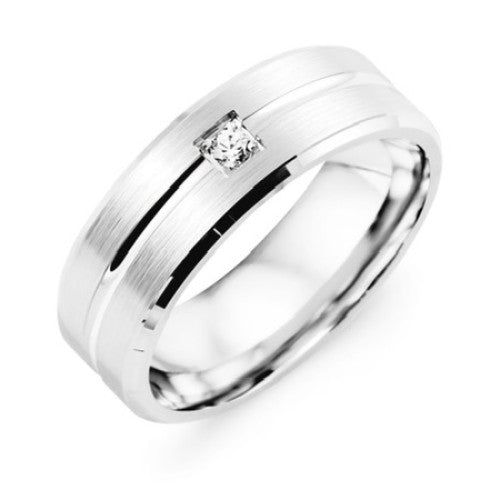 Platinum Single Diamond Ring