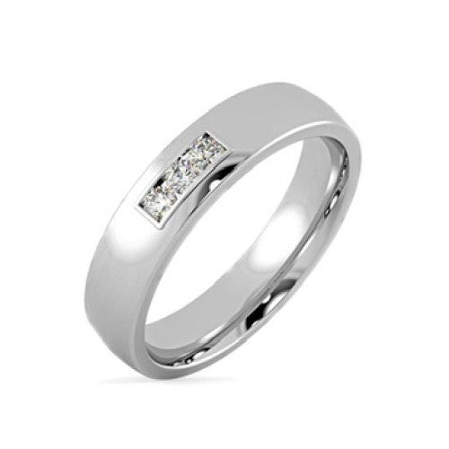 Platinum Slim Diamond Ring