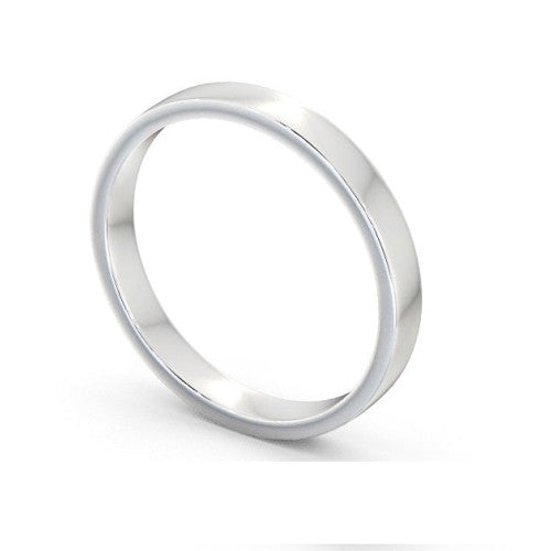 Flat Platinum Ring