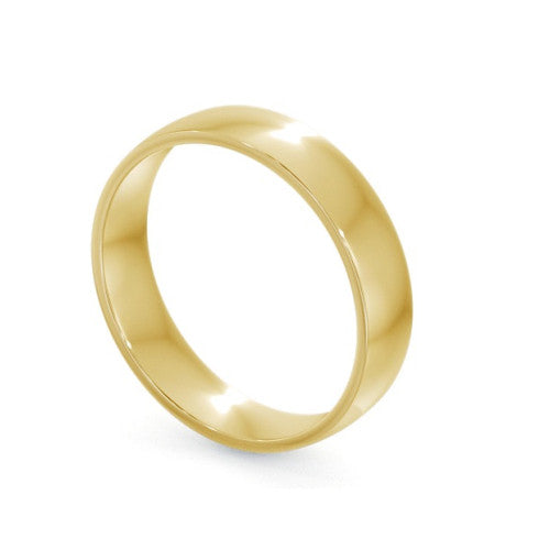 Flat Sided Court Gold Ring