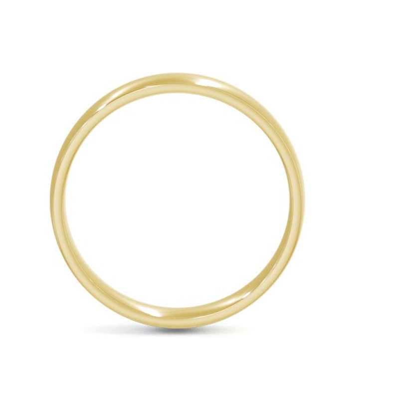 Flat Sided Court Gold Ring