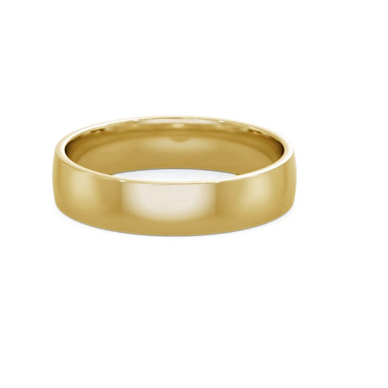 Flat Sided Court Gold Ring