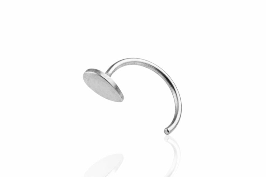Solid Gold Half Open Raindrop Hoop Earring