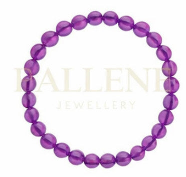 Bead Amethyst Bracelet