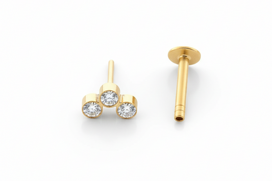 Trio Spaced Stud Earring