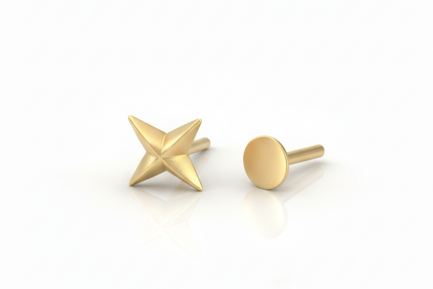 North Star Labret Stud Earring