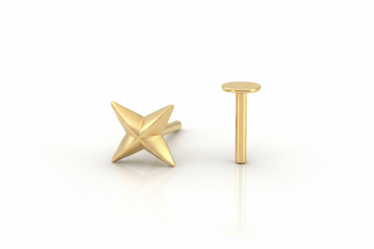 North Star Labret Stud Earring