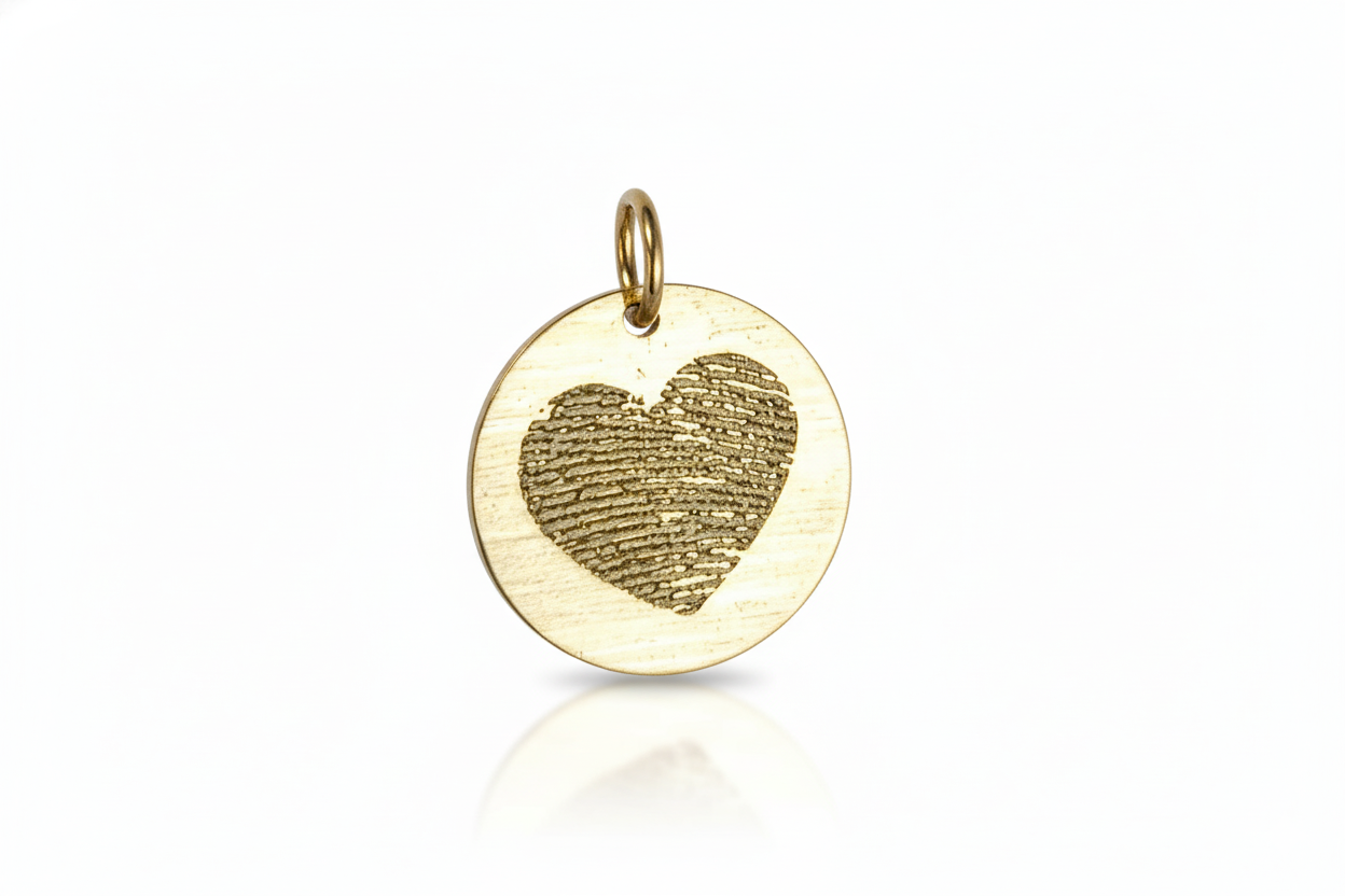 Solid Gold Personalised Heart Necklace