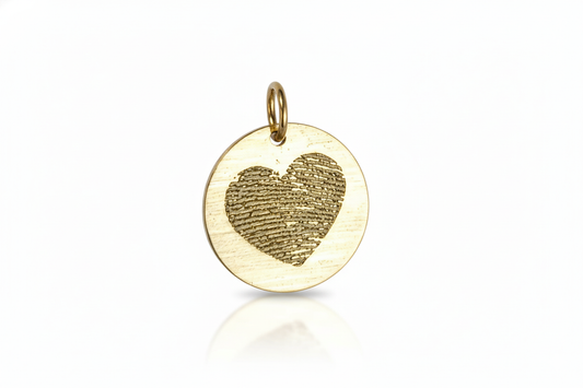 Solid Gold Personalised Heart Necklace