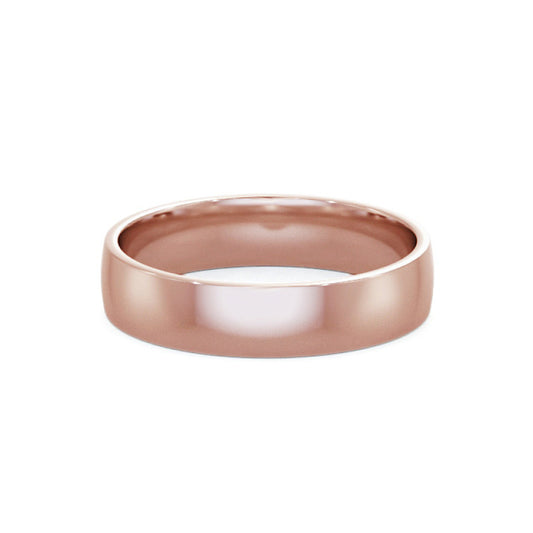 Flat Sided Court Rose Gold Ring