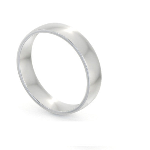 Flat Sided Court White Gold Ring