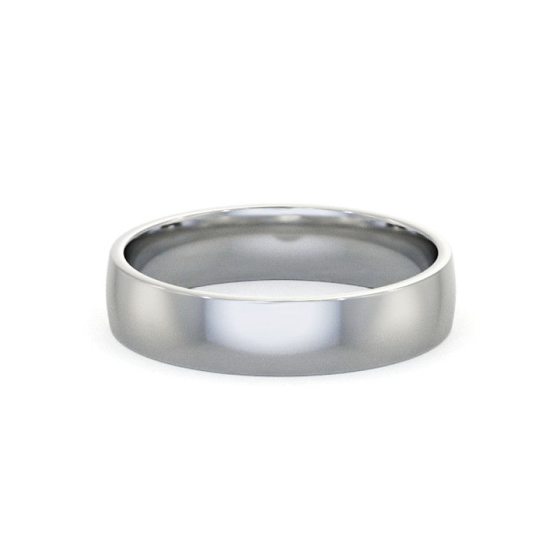 Flat Sided Court Platinium Ring