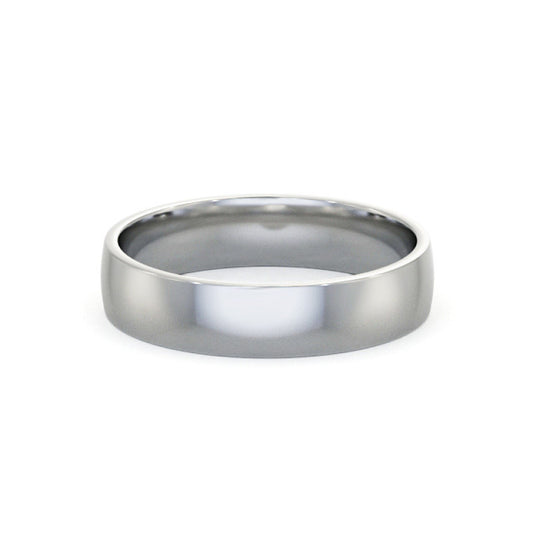 Flat Sided Court White Gold Ring