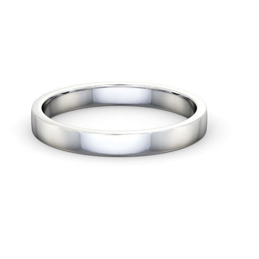 Flat Platinum Ring